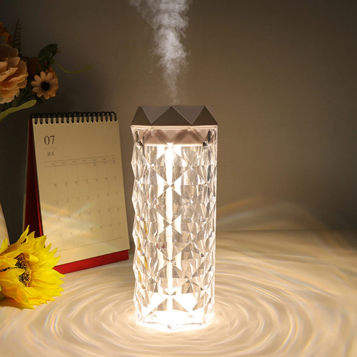 VolariCrystal Aroma Lamp™  أباجورة كريستال فاخرة مع فواحة عطرية وإضاءة محيطية راقية